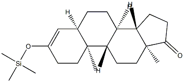 3-(Trimethylsiloxy)-5β-androst-3-en-17-one 구조식 이미지