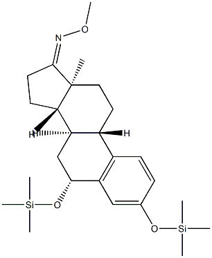 3,6β-Bis(trimethylsiloxy)-1,3,5(10)-estratrien-17-one O-methyl oxime 구조식 이미지