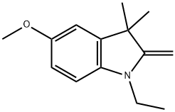 1H-Indole,1-ethyl-2,3-dihydro-5-methoxy-3,3-dimethyl-2-methylene-(9CI) 구조식 이미지