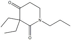 2,4-Piperidinedione,3,3-diethyl-1-propyl-(9CI) Structure