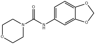 4-Morpholinecarboxamide,N-1,3-benzodioxol-5-yl-(9CI) 구조식 이미지