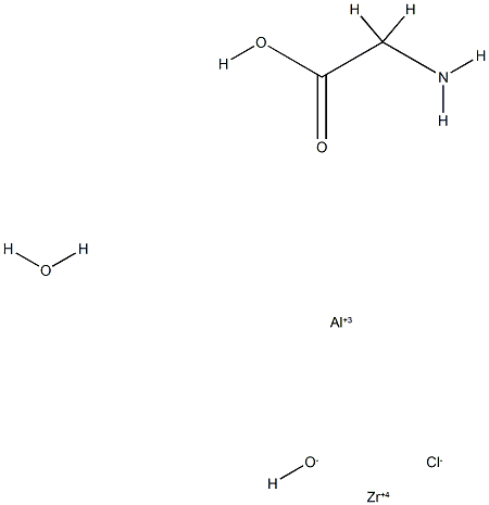 Four chloro glycine aluminum zirconium 구조식 이미지