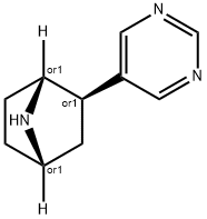 7-Azabicyclo[2.2.1]heptane,2-(5-pyrimidinyl)-,(1R,2R,4S)-rel-(9CI) 구조식 이미지