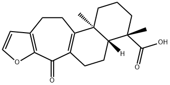 (4S)-2,3,4,4aβ,5,6,7,11,12,12b-Decahydro-4,12bα-dimethyl-7-oxo-1H-naphtho[1',2':5,6]cyclohepta[1,2-b]furan-4α-carboxylic acid Structure