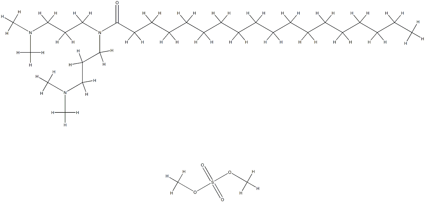 diethyl sulphate, compound with N,N-bis[3-(dimethylamino)propyl]octadecanamide  Structure