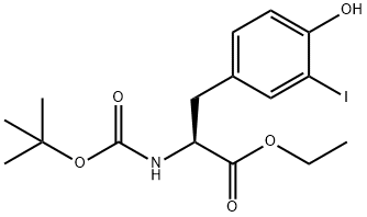 N－Boc-3-iodo-L-tyrosine ethyl ester Structure