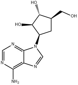 (1R)-3α-(6-Amino-9H-purin-9-yl)-5α-hydroxymethyl-1β,2α-cyclopentanediol Structure