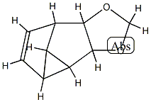 Cyclopropa[3,4]pentaleno[1,2-d][1,3]dioxole,  2a,2b,2c,5a,5b,5c-hexahydro-,  (2a-alpha-,2b-alpha-,2c-bta-,5a-bta-,5b-alpha-,5c-alpha-)-  (9CI) Structure