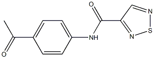 1,2,5-Thiadiazole-3-carboxamide,N-(4-acetylphenyl)-(9CI) Structure