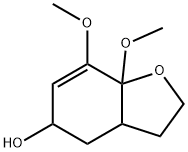 5-Benzofuranol,2,3,3a,4,5,7a-hexahydro-7,7a-dimethoxy-(9CI) Structure