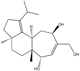 (3aR)-2,3,3a,4,5,5a,6α,9β,10,10aβ-Decahydro-8-hydroxymethyl-3aβ,5aα-dimethyl-1-isopropylcyclohept[e]indene-6,9-diol Structure