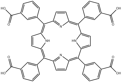 3,3',3'',3'''-(21H,23H-porphine-5,10,15,20-tetrayl)tetrakis-Benzoic acid 구조식 이미지