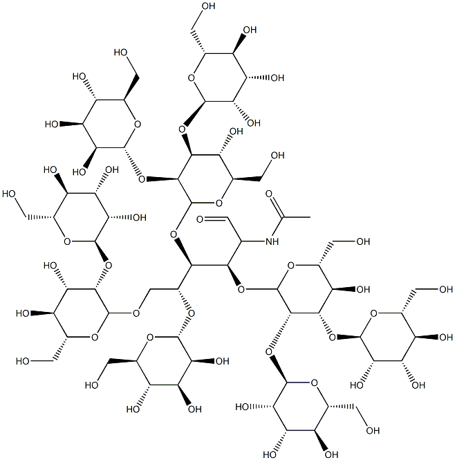 만노실(9)-N-아세틸글루코사민 구조식 이미지