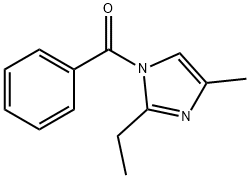 1H-Imidazole,1-benzoyl-2-ethyl-4-methyl-(9CI) 구조식 이미지