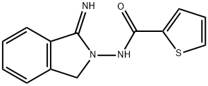2-Thiophenecarboxamide,N-(1,3-dihydro-1-imino-2H-isoindol-2-yl)-(9CI) Structure