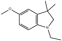 1H-Indole,1-ethyl-2,3-dihydro-5-methoxy-3,3-dimethyl-(9CI) 구조식 이미지