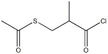 S-(3-chloro-2-methyl-3-oxopropyl) (±)ethanethioate 구조식 이미지