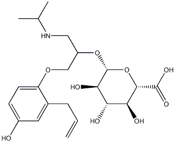 4-하이드록시알프레놀롤글루쿠로나이드 구조식 이미지