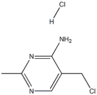 4-Pyrimidinamine,5-(chloromethyl)-2-methyl-, hydrochloride (1:1) Structure