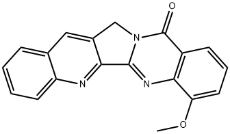 Quino[2,3:3,4]pyrrolo[2,1-b]quinazolin-11(13H)-one,  7-methoxy- 구조식 이미지