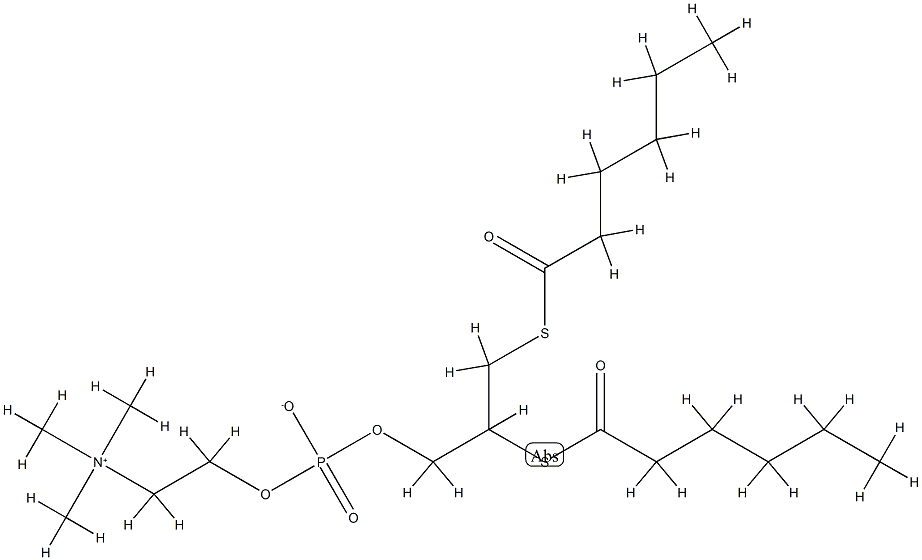 1,2-hexanoylthiophosphotidylcholine Structure