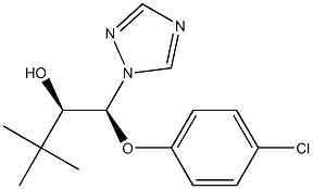 (aR,)-rel-a-tert-Butyl-b-(4-chlorophenoxy)-1H-1,2,4-triazole-1-ethanol PESTANAL Structure
