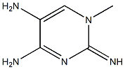 2,5-Pyrimidinediamine,1,4-dihydro-4-imino-1-methyl-(9CI) 구조식 이미지