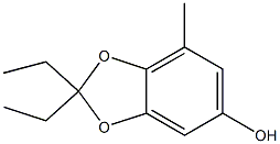 1,3-Benzodioxol-5-ol,2,2-diethyl-7-methyl-(9CI) 구조식 이미지