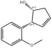 3-Cyclopenten-1-ol,2-(2-methoxyphenyl)-,(1R,2R)-rel-(9CI) 구조식 이미지