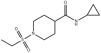 4-Piperidinecarboxamide,N-cyclopropyl-1-(ethylsulfonyl)-(9CI) Structure