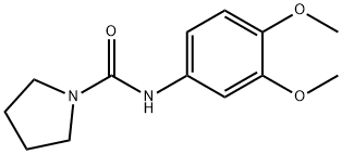 1-피롤리딘카르복사미드,N-(3,4-디메톡시페닐)-(9CI) 구조식 이미지