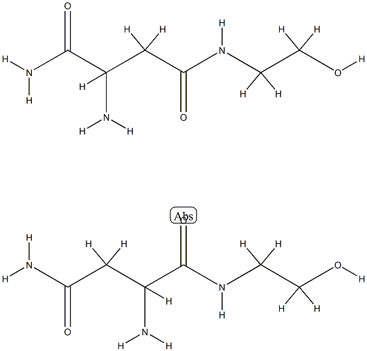 Poly-alpha,beta-(N-2-hydroxyethyl)-DL-aspartamide 구조식 이미지