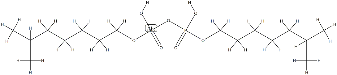 Diphosphoric acid α,β-dihydrogen α,β-bis(6-methylheptyl) ester Structure