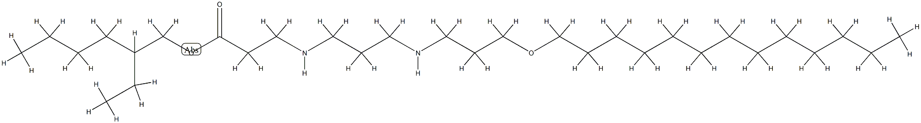 N-[3-[[3-(트리데실옥시)프로필]아미노]프로필]-β-알라닌2-에틸헥실에스테르 구조식 이미지