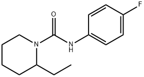 1-Piperidinecarboxamide,2-ethyl-N-(4-fluorophenyl)-(9CI) Structure