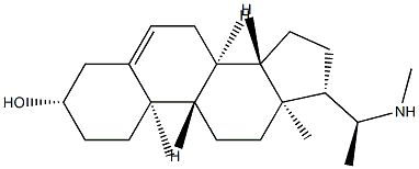 (20S)-20-메틸아미노프레그-5-엔-3β-올 구조식 이미지