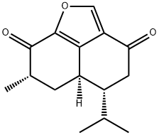 (5R)-5,5aα,6,7-Tetrahydro-7α-methyl-5α-isopropyl-3H-naphtho[1,8-bc]furan-3,8(4H)-dione 구조식 이미지