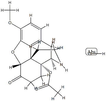 14-O-아세틸노록시코돈염산염 구조식 이미지