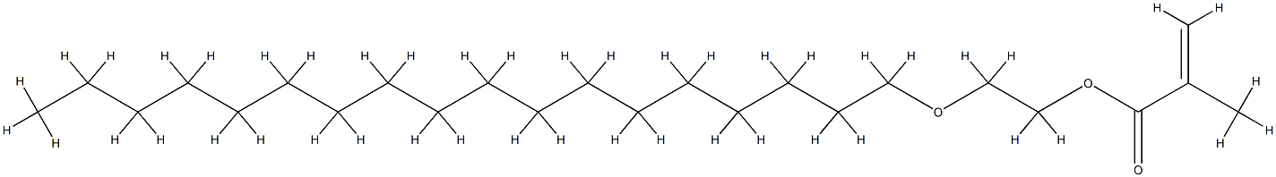 Poly(oxy-1,2-ethanediyl), .alpha.-(2-methyl-1-oxo-2-propenyl)-.omega.-hydroxy-, C16-18-alkyl ethers Structure