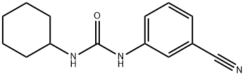 N-(3-cyanophenyl)-N'-cyclohexylurea 구조식 이미지