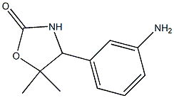 2-Oxazolidinone,4-(3-aminophenyl)-5,5-dimethyl-(9CI) Structure