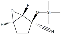 6-Oxabicyclo[3.1.0]hexane-2-carbonitrile,2-[(trimethylsilyl)oxy]-,(1R,2S,5S)-rel-(9CI) 구조식 이미지