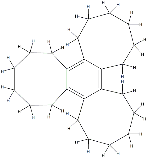 Benzo[1,2:3,4:5,6]triscyclooctene,1,2,3,4,5,6,7,8,9,10,11,12,13,14,15,16,17,18-octadecahydro- (8CI,9CI) Structure