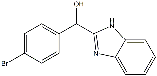 α-(4-브로모페닐)-1H-벤즈이미다졸-2-메탄올 구조식 이미지