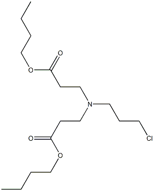 N-(3-부톡시-3-옥소프로필)-N-(3-클로로프로필)-β-알라닌부틸에스테르 구조식 이미지