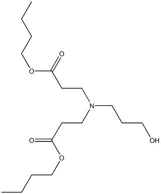 N-(3-부톡시-3-옥소프로필)-N-(3-하이드록시프로필)-β-알라닌부틸에스테르 구조식 이미지
