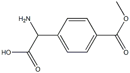 Benzeneacetic acid, α-amino-4-(methoxycarbonyl)- Structure