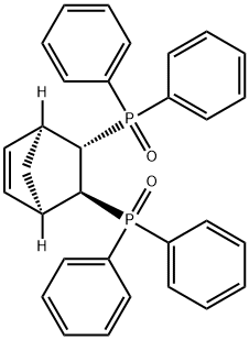 (1β,4β)-5α,6β-Bis(diphenylphosphinyl)bicyclo[2.2.1]hepta-2-ene 구조식 이미지