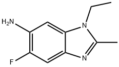 1H-Benzimidazol-6-amine,1-ethyl-5-fluoro-2-methyl-(9CI) Structure