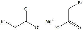 Bis(2-bromoacetic acid)manganese(II) salt Structure